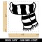 Striped Scarf Fall Autumn Winter Self-Inking Rubber Stamp Ink Stamper